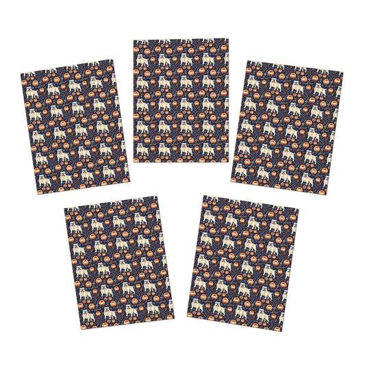 Bulldog Blossom Bonanza Greeting Cards (5-Pack)