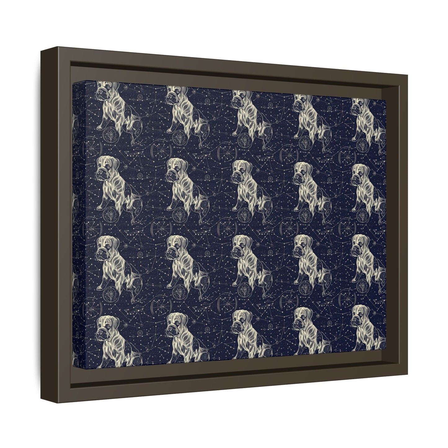 Celestial Boxer Bliss Matte Canvas, Framed