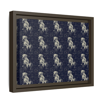 Celestial Boxer Bliss Matte Canvas, Framed