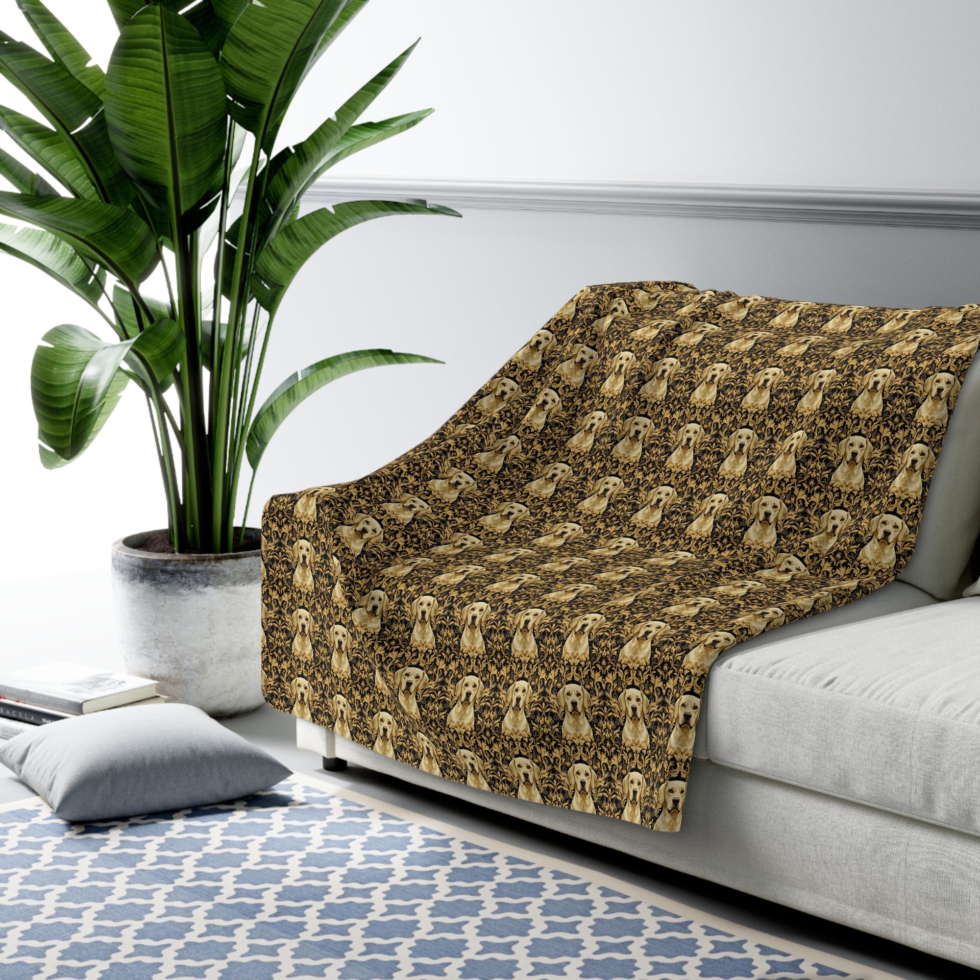 Royal Pawsitivity Labs Sherpa Fleece Blanket