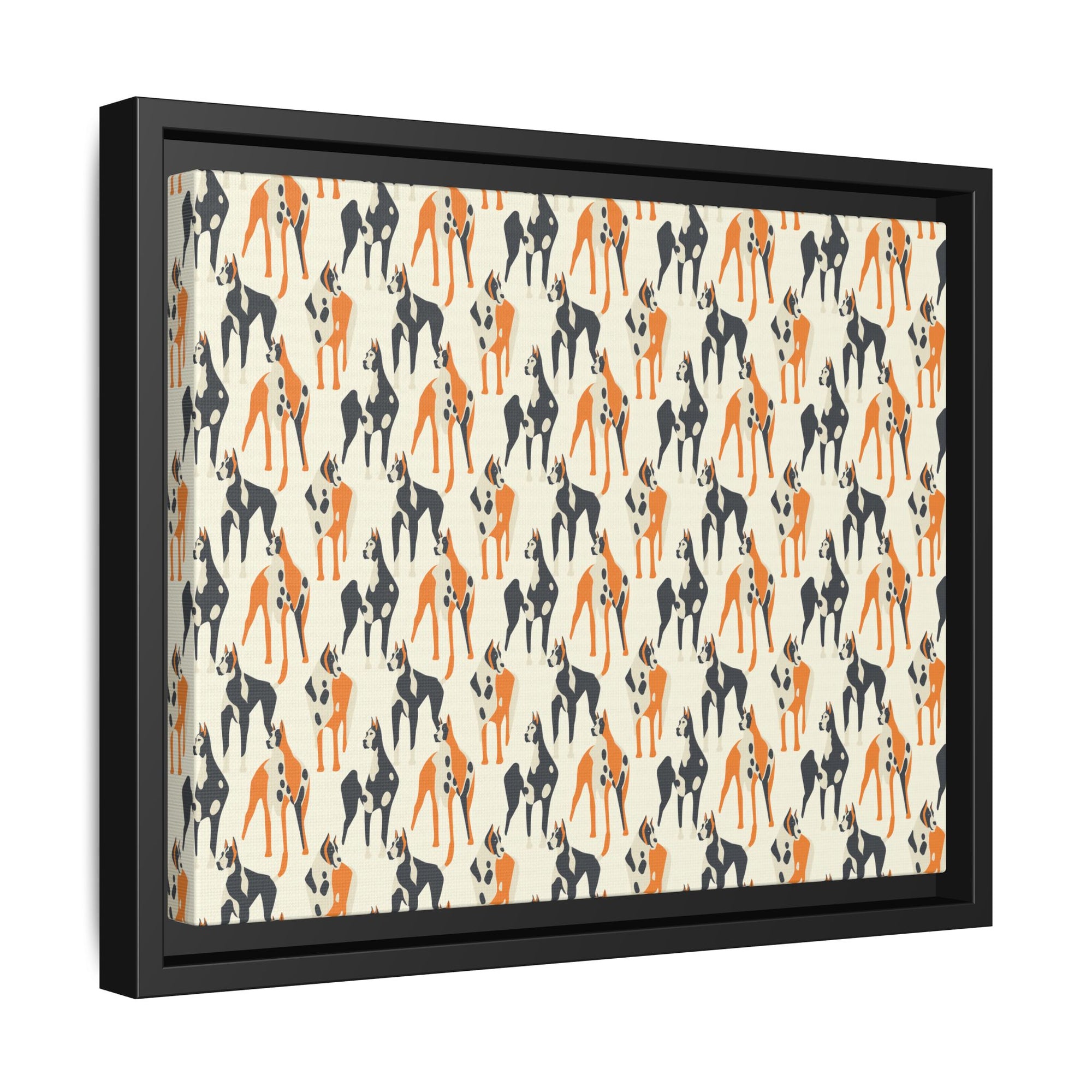 Dashing Dane Divinity Matte Canvas, Framed