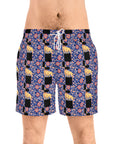 Bloomtastic Lab Petal Parade Men's Mid-Length Swim Shorts