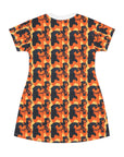 Rottweiler Chic Pawsitivity T-Shirt Dress