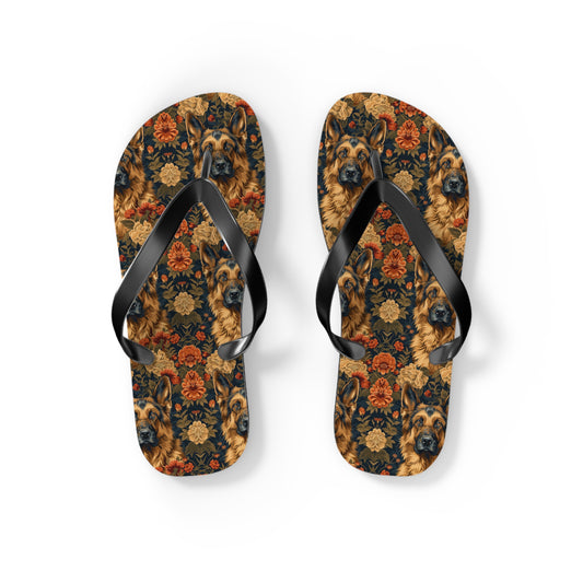 WhimsiWooly Shepherd Spritz Flip Flops