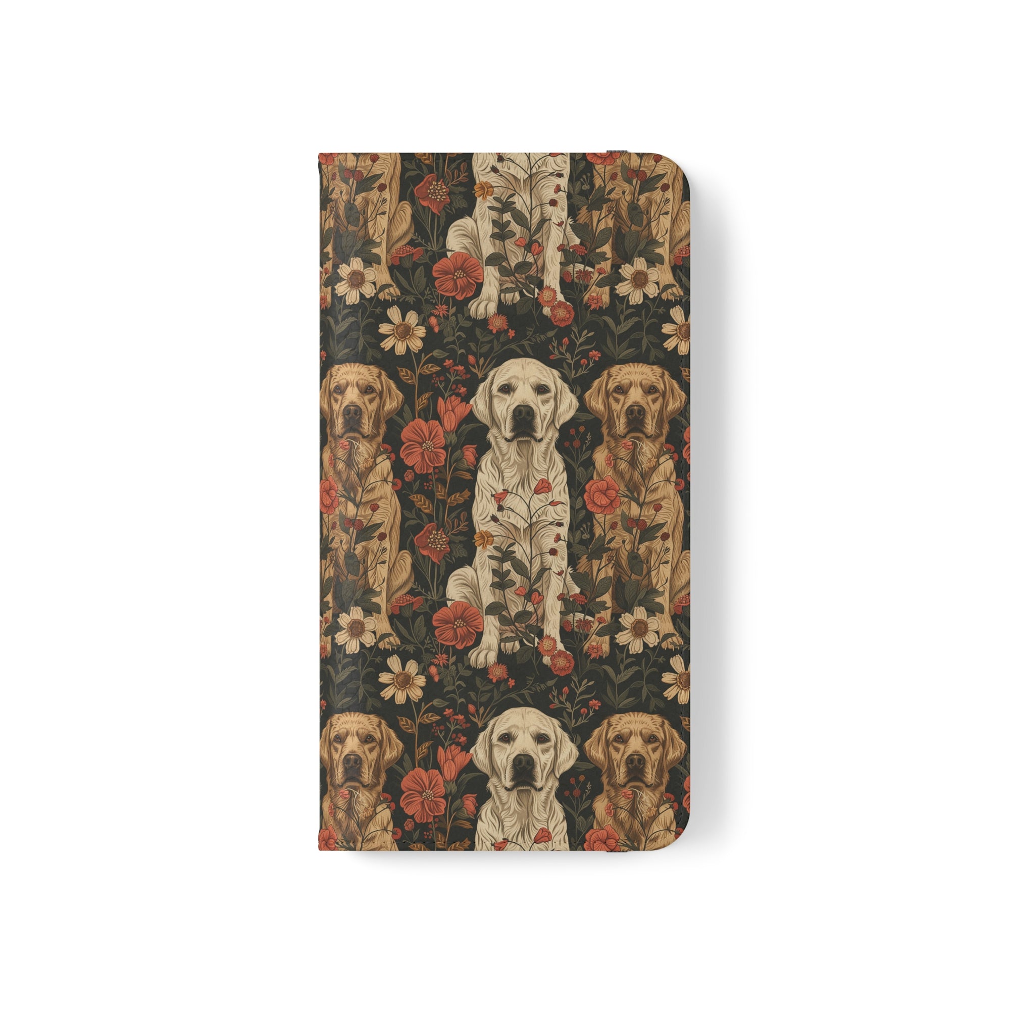 Blossoming Labradors Bouquet Flip Cases