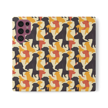 Modern Charm Labrador Chic Flip Cases