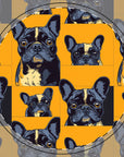 Frenchie Pawsitively Pawsome Peek-a-Boo Perfection Ceramic Coaster