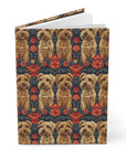 Yorkie Charm Twins Hardcover Journal Matte