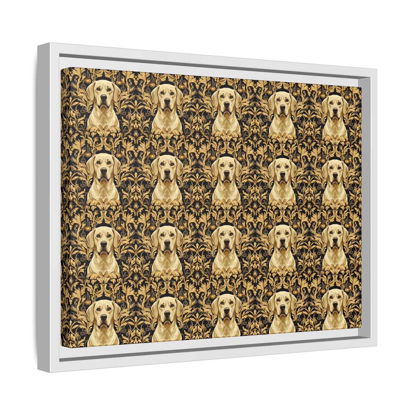 Royal Pawsitivity Labs Matte Canvas, Framed