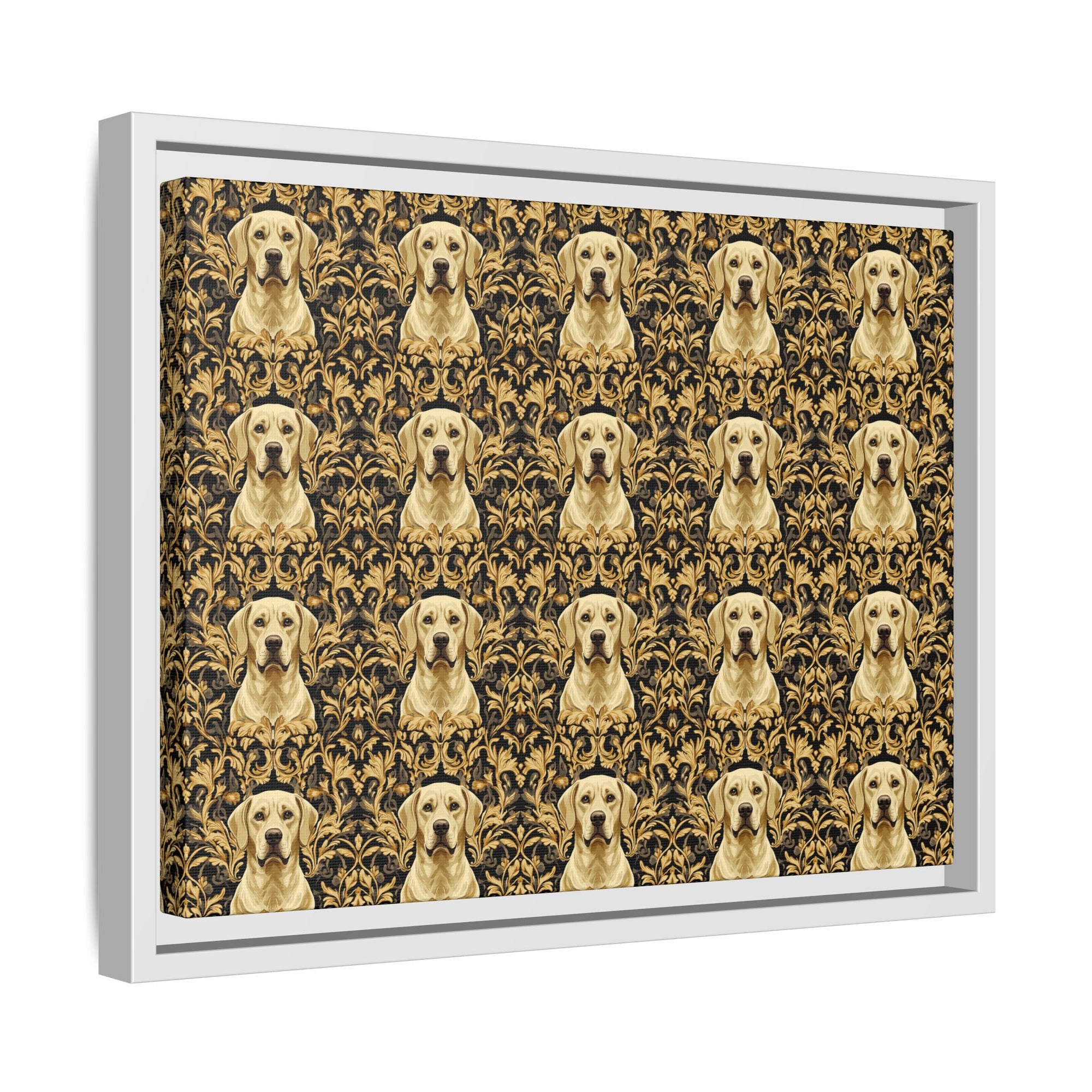 Royal Pawsitivity Labs Matte Canvas, Framed