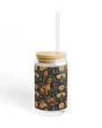 Dazzling Dachsund Blossoms & Foliage Sipper Glass