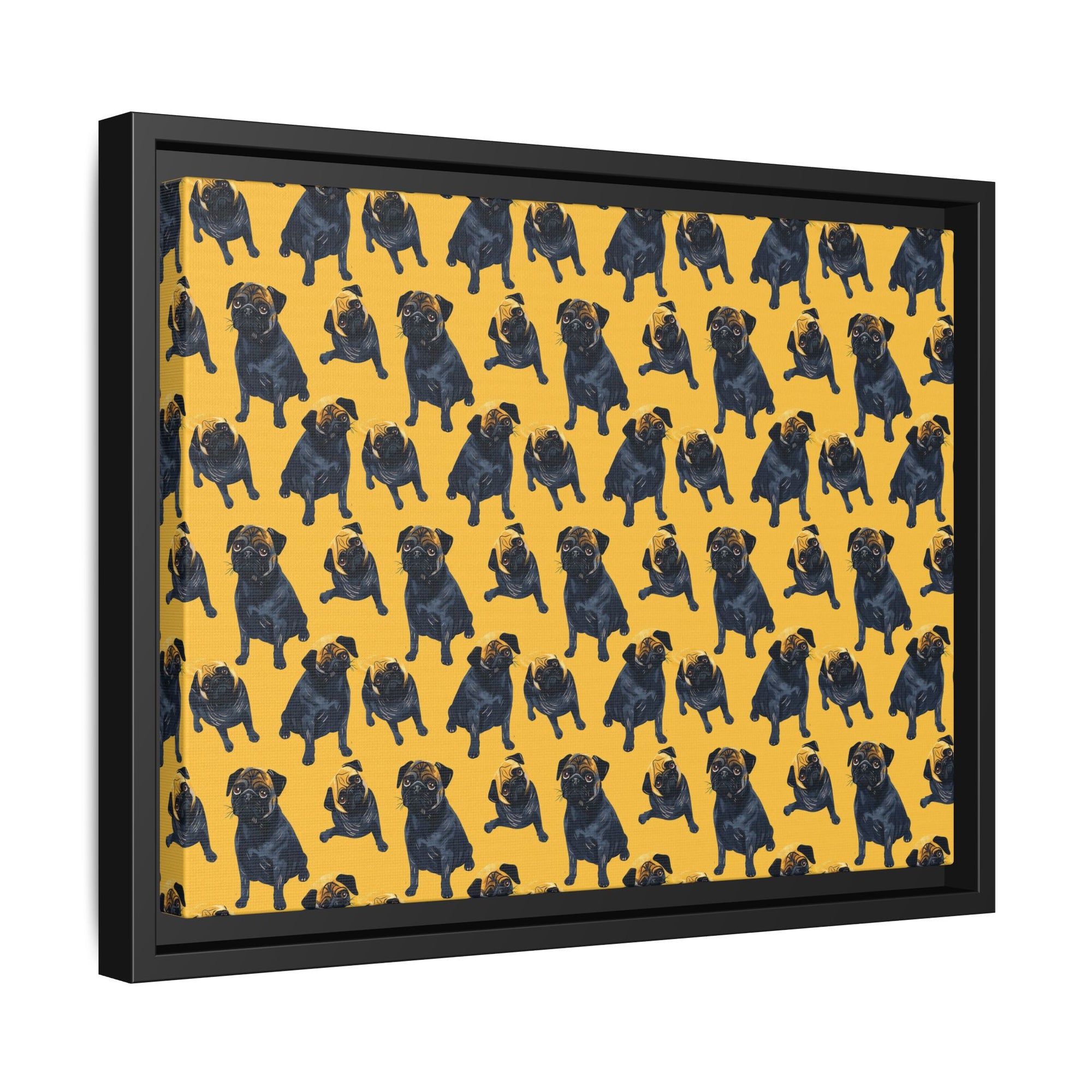 Puglet Posh Paradise Matte Canvas, Framed