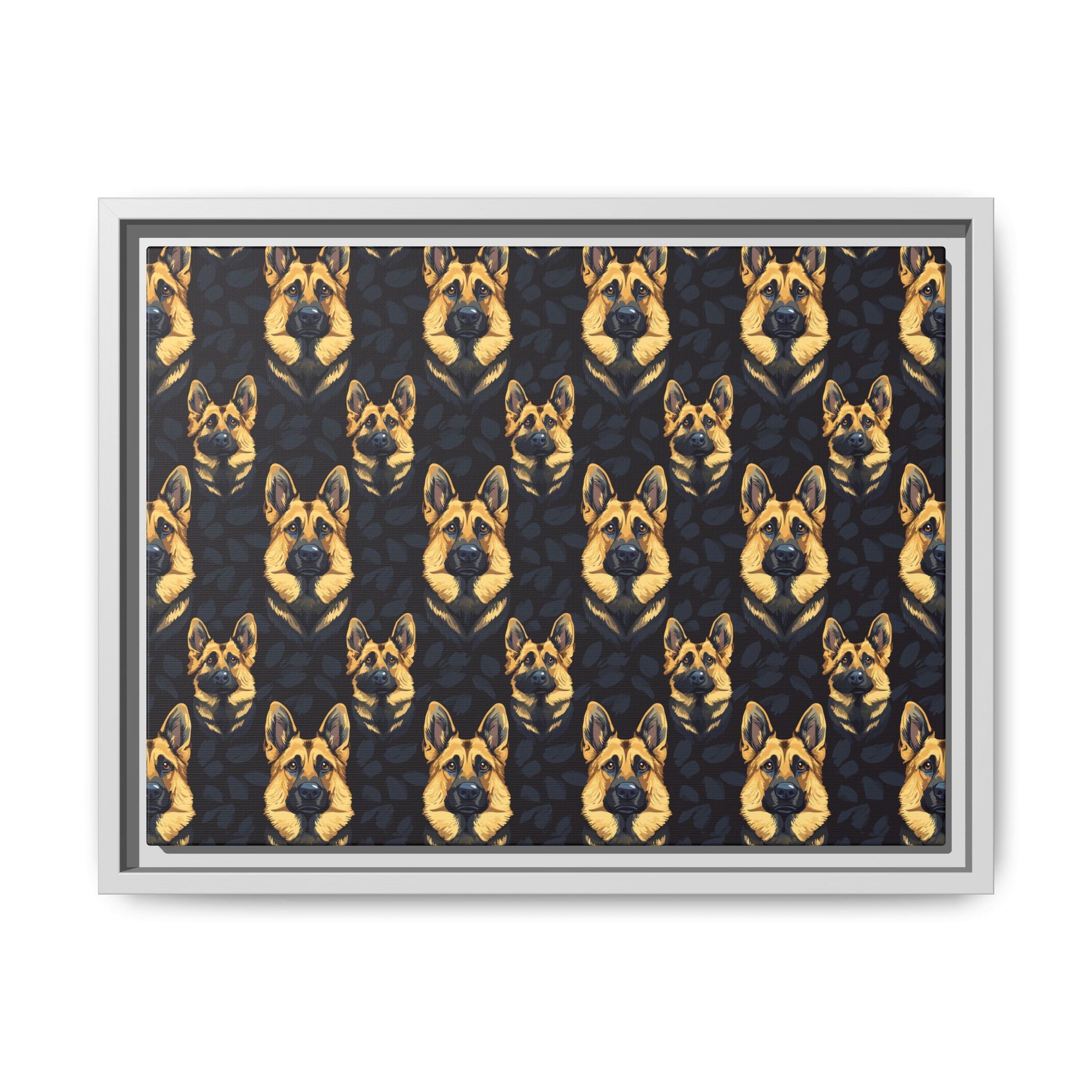 Majestic Hound Couture: German Shepherd LuxeBlend Matte Canvas, Framed