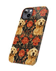 Golden Pawsatronic Tapestry Slim Phone Cases