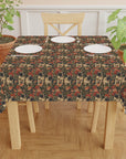 Blooming Pug Paradise Tablecloth