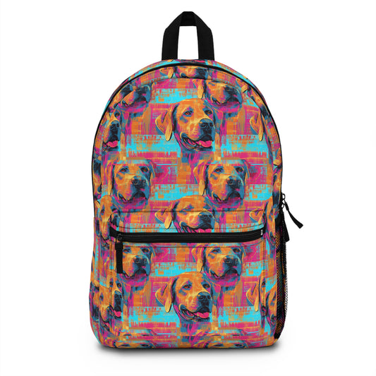 Rustic Charm Labrador Chic Backpack