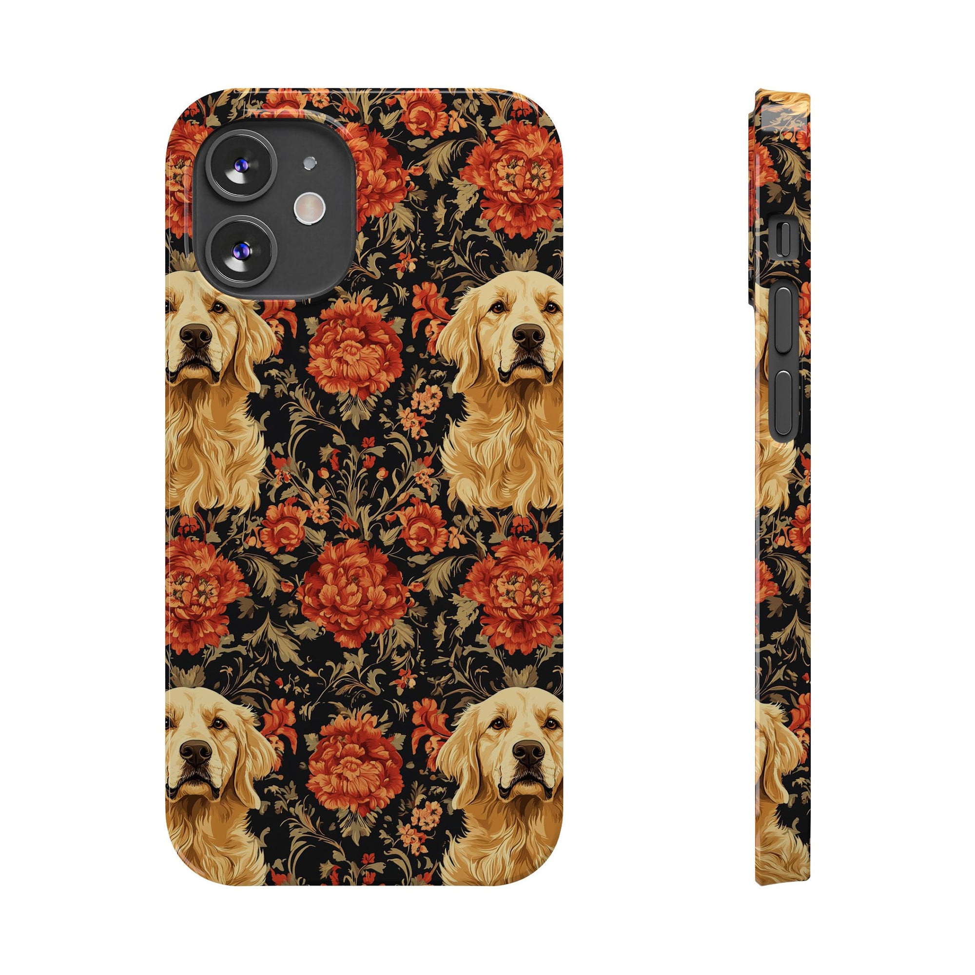 Golden Pawsatronic Tapestry Slim Phone Cases