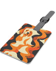 Golden Woof Abstract Glamour Luggage Tag