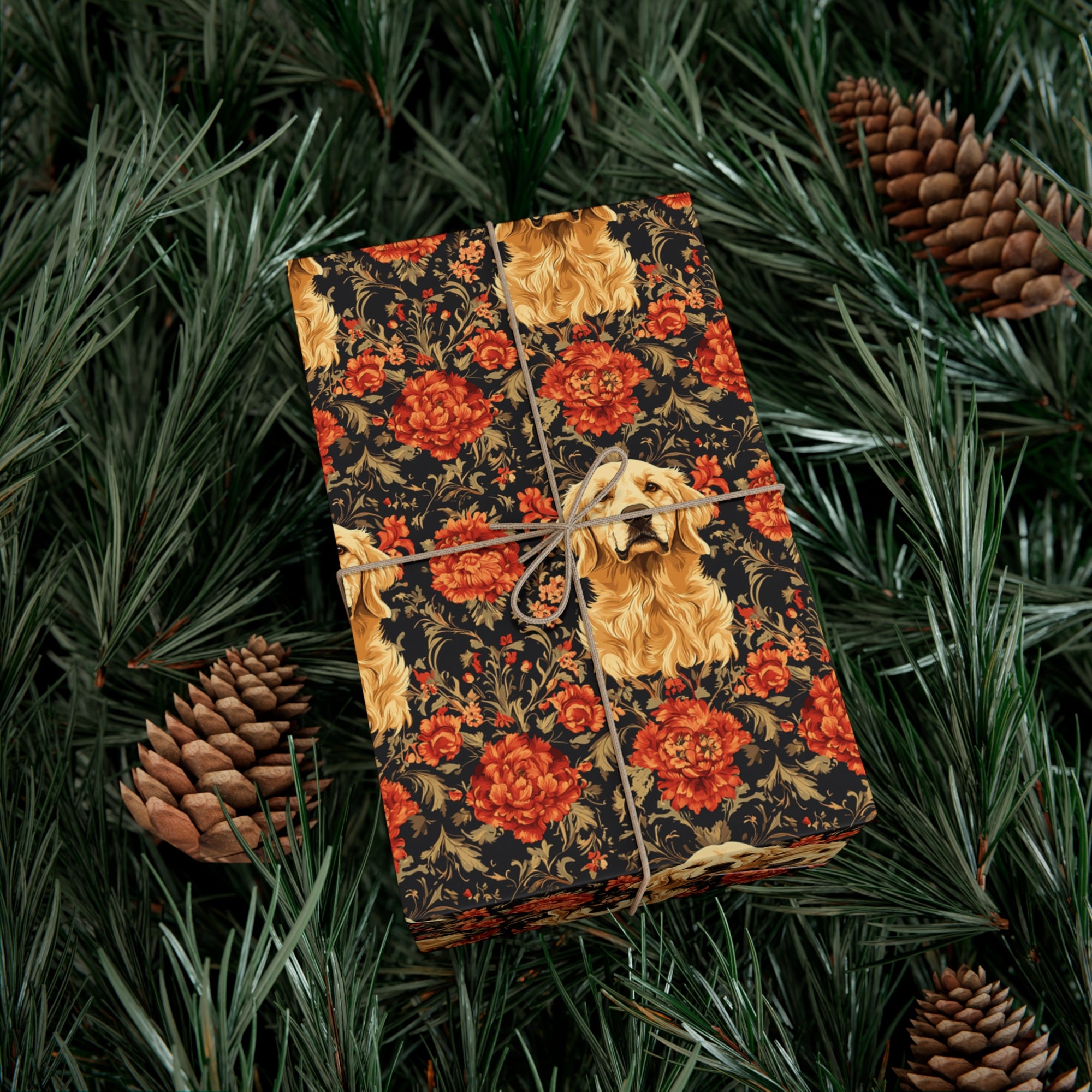 Golden Pawsatronic Tapestry Gift Wrap Papers