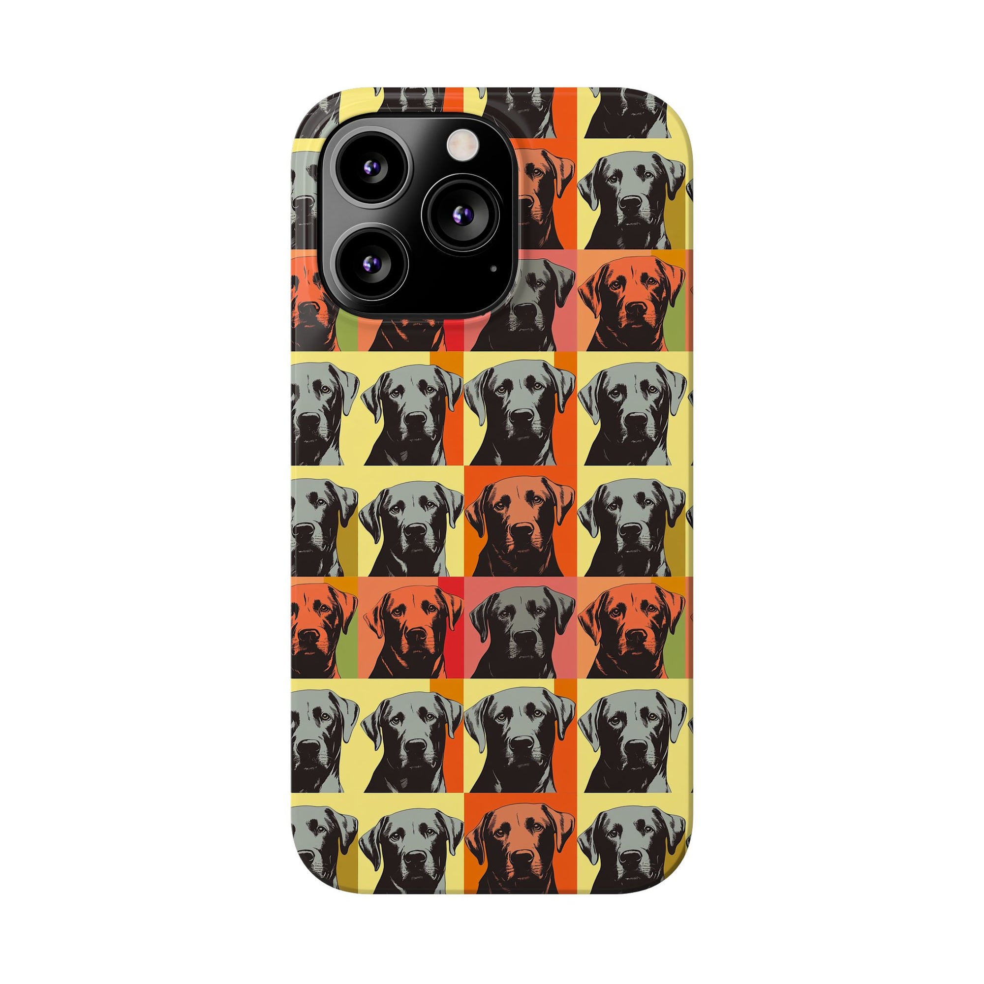 Whimsical Warhol Labrador Slim Phone Cases