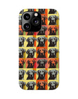 Whimsical Warhol Labrador Slim Phone Cases