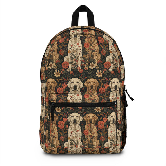 Blossoming Labradors Bouquet Backpack