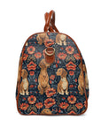 Floral Pawsome Dachsund Delight Waterproof Travel Bag