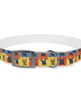 Frenchie Pop Art Pawfection Grid Dog Collar