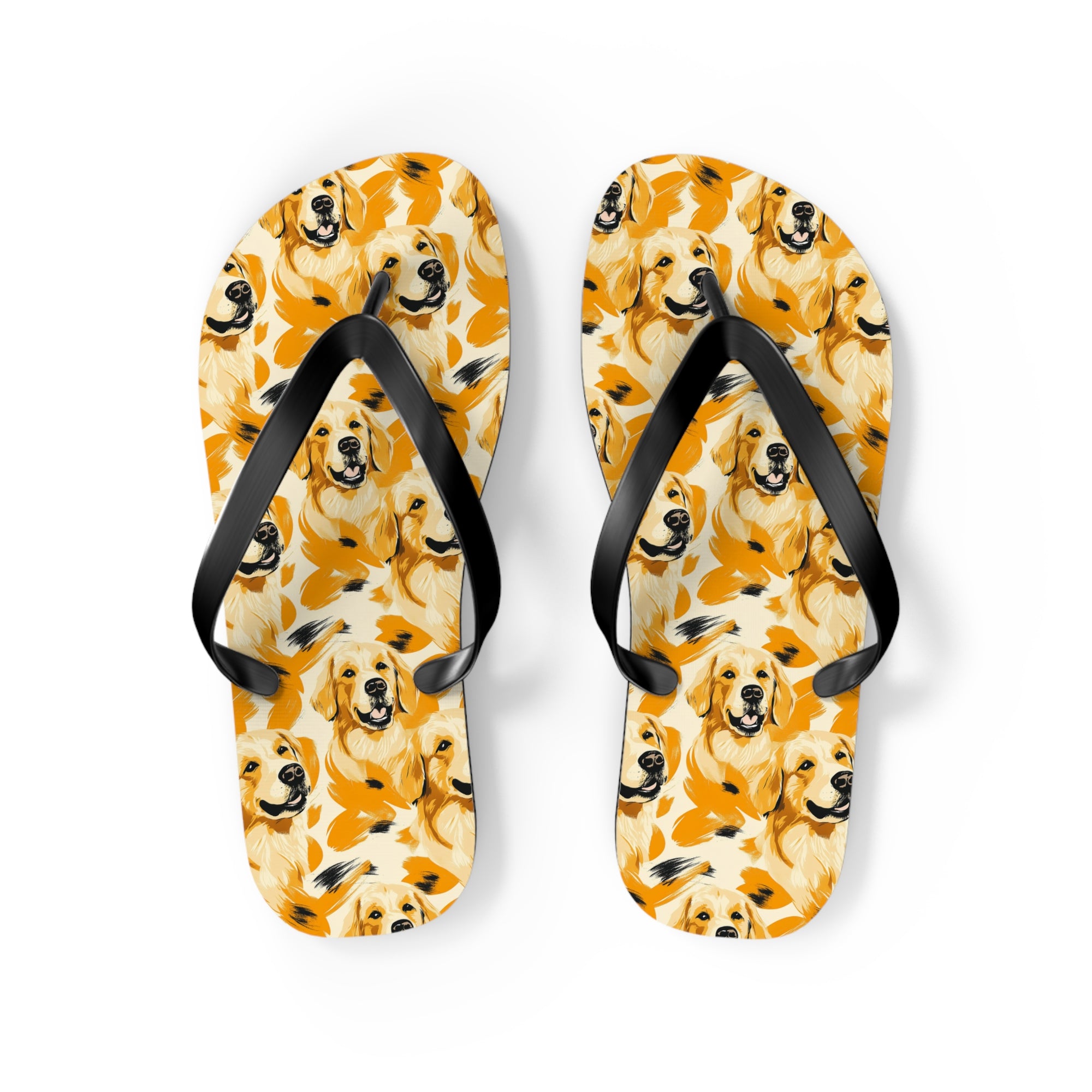 Golden Glitz &#39;n Glamour Woofwear Flip Flops