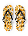 Golden Glitz 'n Glamour Woofwear Flip Flops