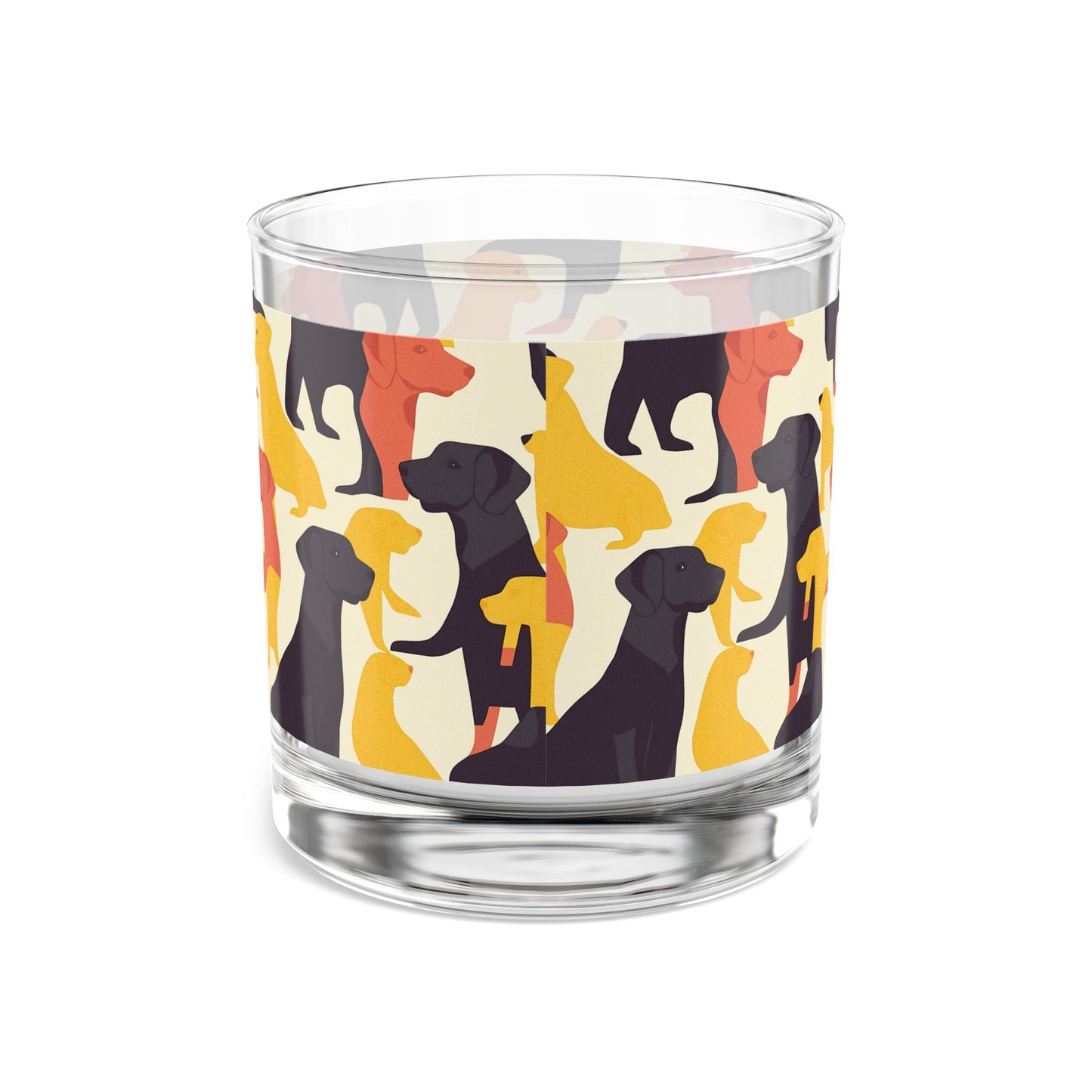 Modern Charm Labrador Chic Rocks Glass