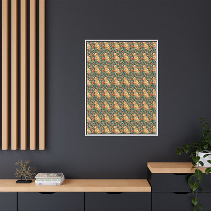 Blooming Goldie Glam Matte Canvas, Framed