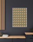 Blooming Goldie Glam Matte Canvas, Framed