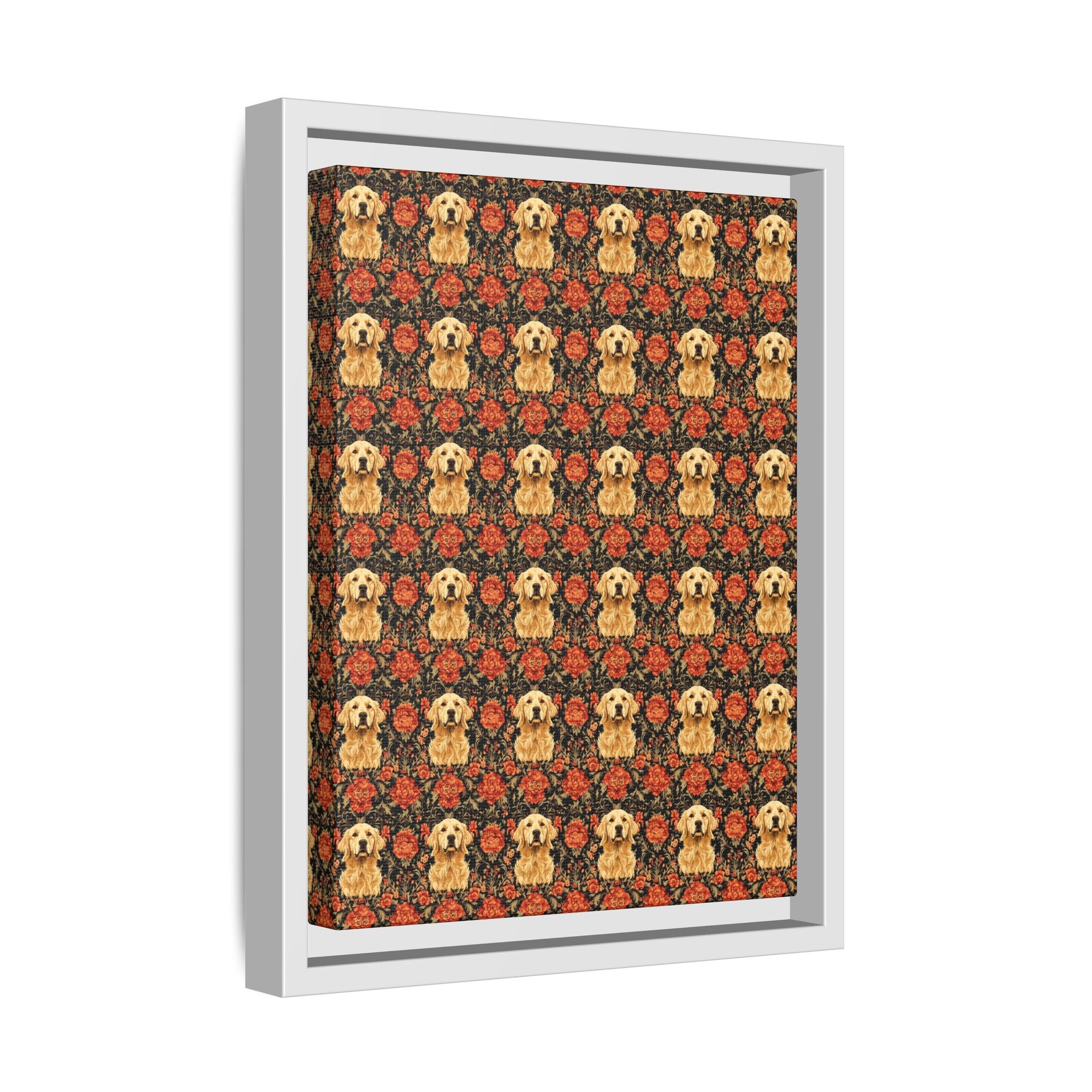 Golden Pawsatronic Tapestry Matte Canvas, Framed