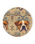 Bowtie Boxer Bliss Cork Back Coaster