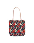 Bulldoggy Bliss Chomper Canvas Tote Bag