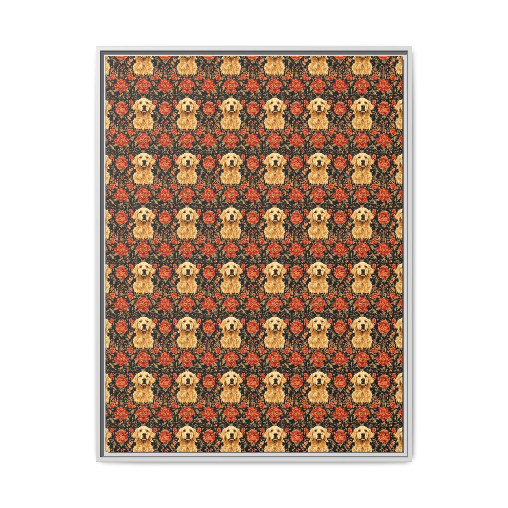 Golden Pawsatronic Tapestry Matte Canvas, Framed