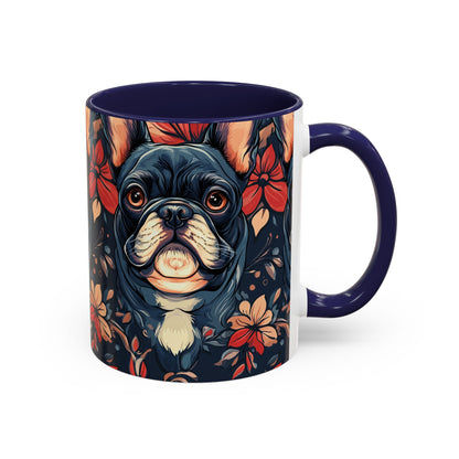 Gothic Rose Bulldog Noir Enchantment Accent Coffee Mug