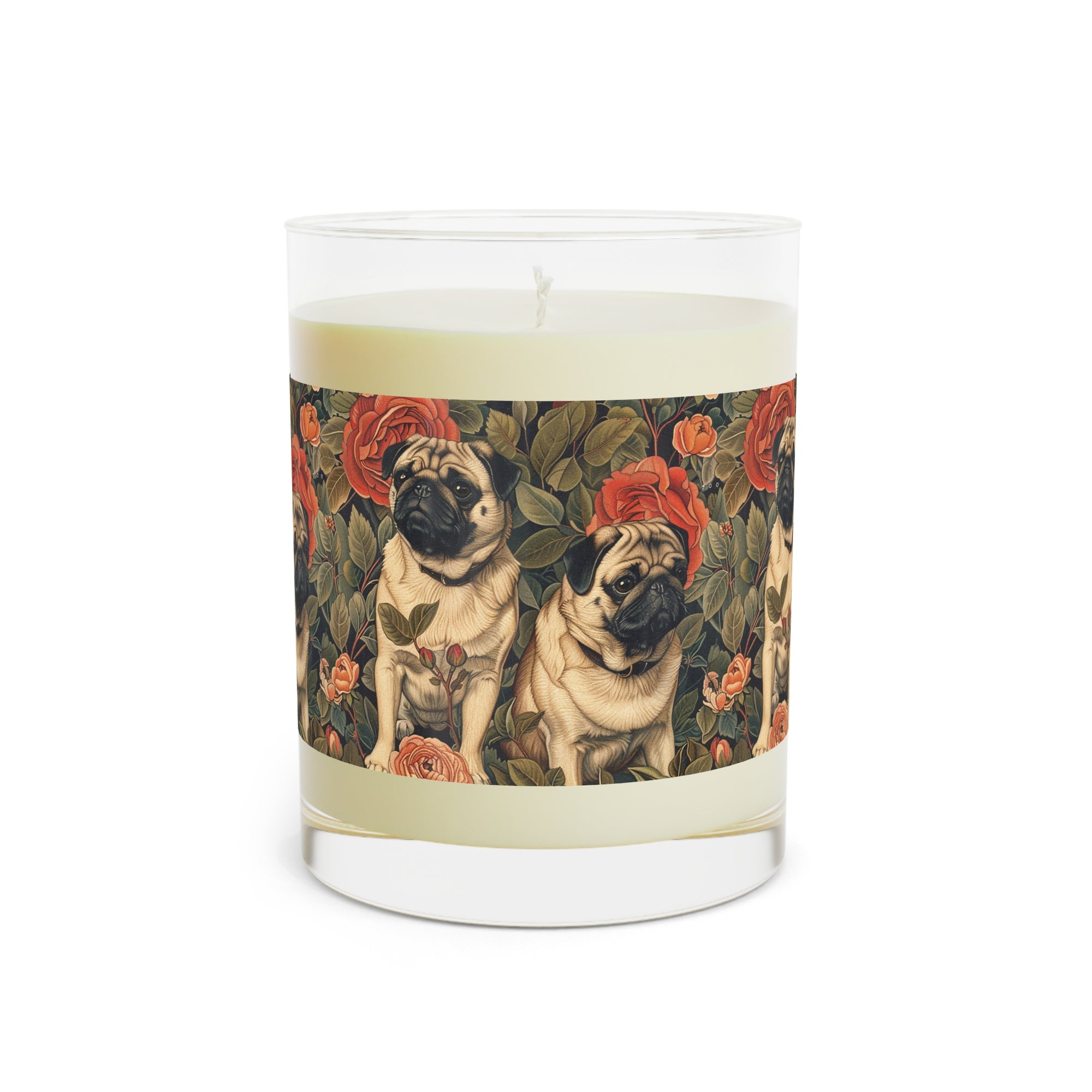 Blooming Pug Paradise Scented Candle