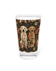 Blossoming Labradors Bouquet Pint Glass