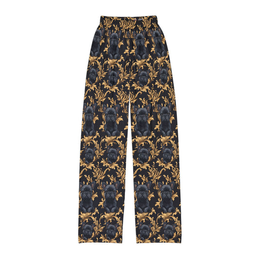 Regal Frenchie Noir Elegance Kids Pajama Pants