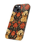 Golden Pawsatronic Tapestry Slim Phone Cases