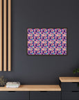 Dazzling Bulldog Chic Matte Canvas, Framed