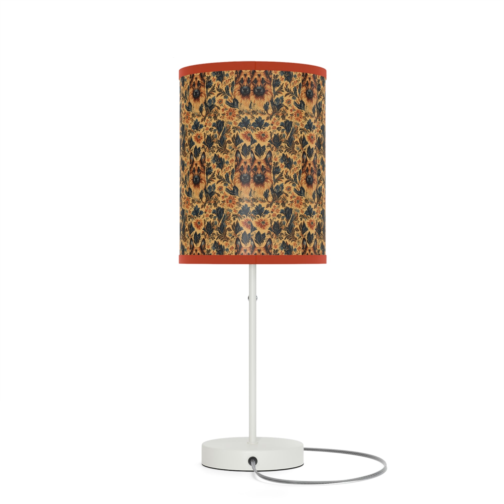 Autumnal German Shepherd Glamour Lamp on a Stand