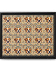 Bowtie Boxer Bliss Matte Canvas, Framed