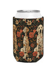 Blossoming Labradors Bouquet Can Cooler Sleeve