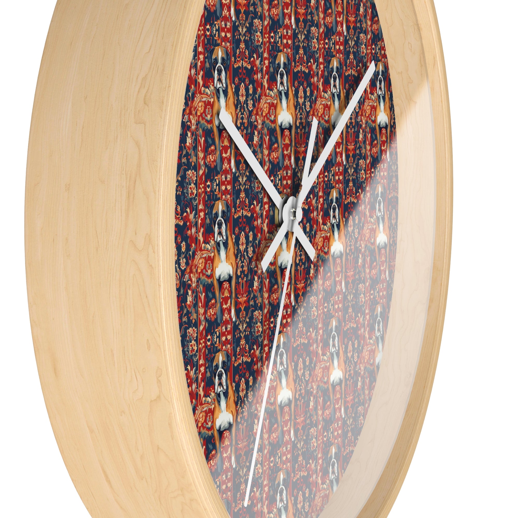 Boxer Blossom Tapestry Delight Wall Clock