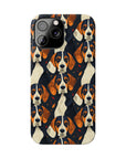 Beagle Glimmer Gaze Glamour Slim Phone Cases