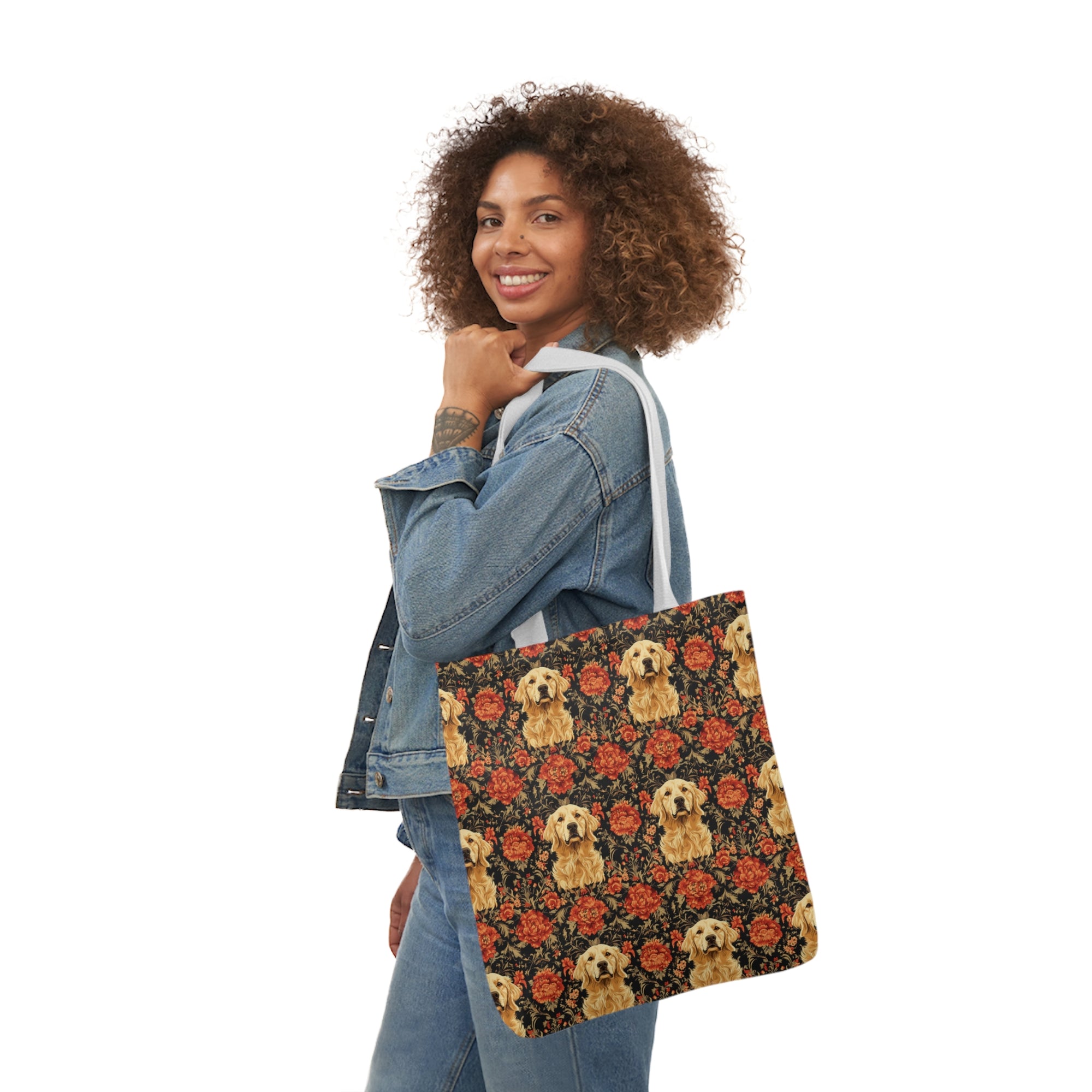 Golden Pawsatronic Tapestry Canvas Tote Bag