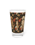 Blossoming Labradors Bouquet Pint Glass